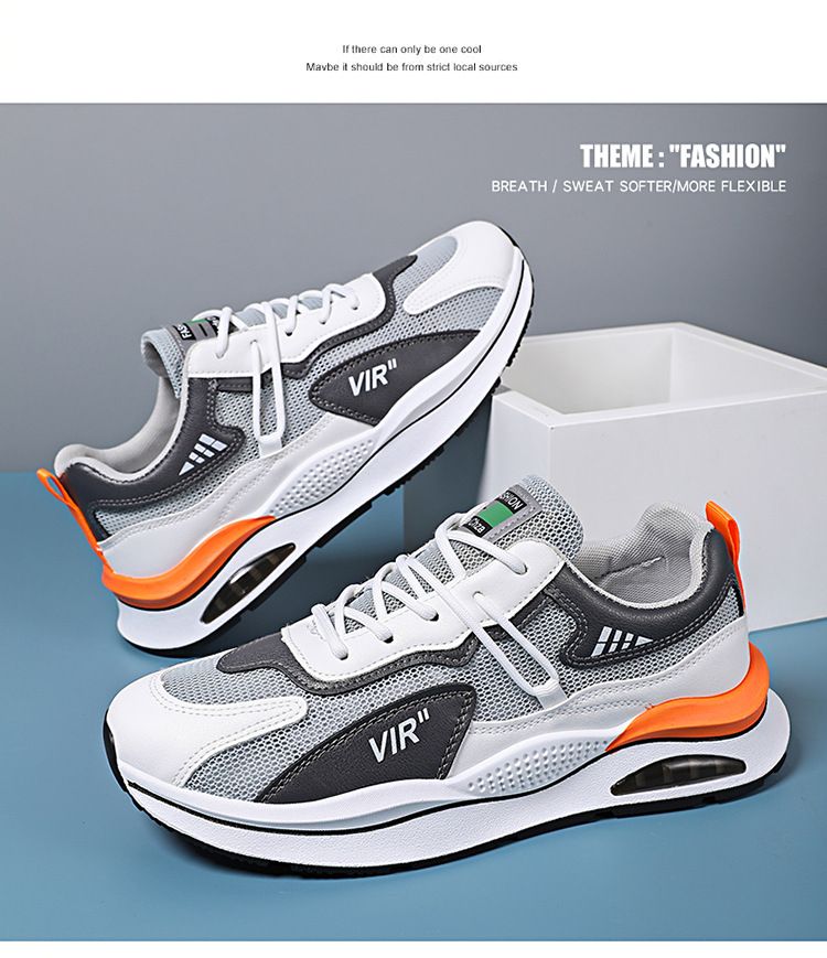 Autumn Men's Breathable Mesh 2025 New Sports Running Casual Height-Increasing Summer Dad Trendy Shoes_voghion.com