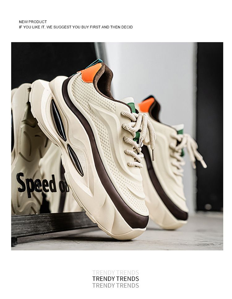 Baskets mode homme - Chaussures légères et antidérapantes pour papa, idéales pour la course à pied et les loisirs. Doublure en maille respirante, semelle épaisse et confortable._voghion.com