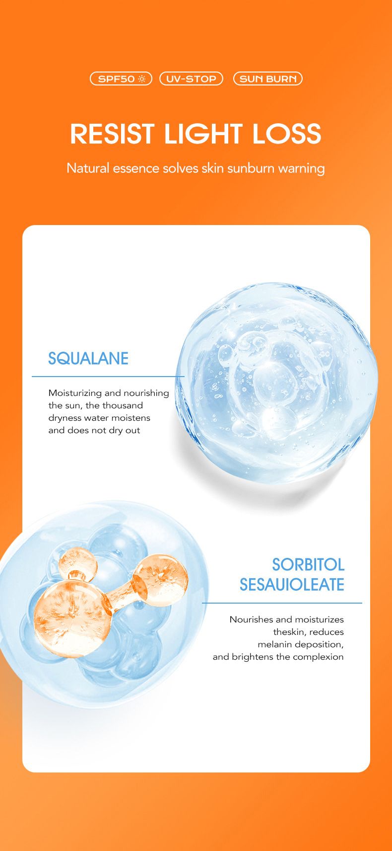 Gezichtszonnebrandcrème Exclusieve HAICUIER Zonnebrandcrème SPF50 Waterdichte Zonnebrandcrème PA+++ Zonnebrandcrème_voghion.com