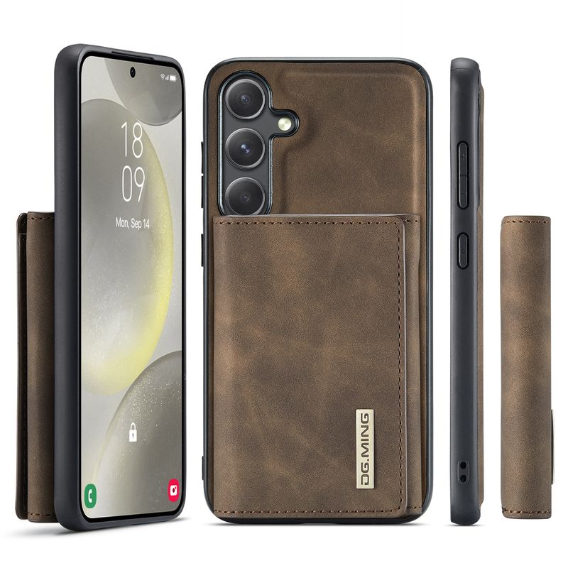 M1 per Samsung S24 Plus custodia per telefono portafoglio magnetico retrò S24 custodia protettiva portafoglio diviso due in uno_voghion.com