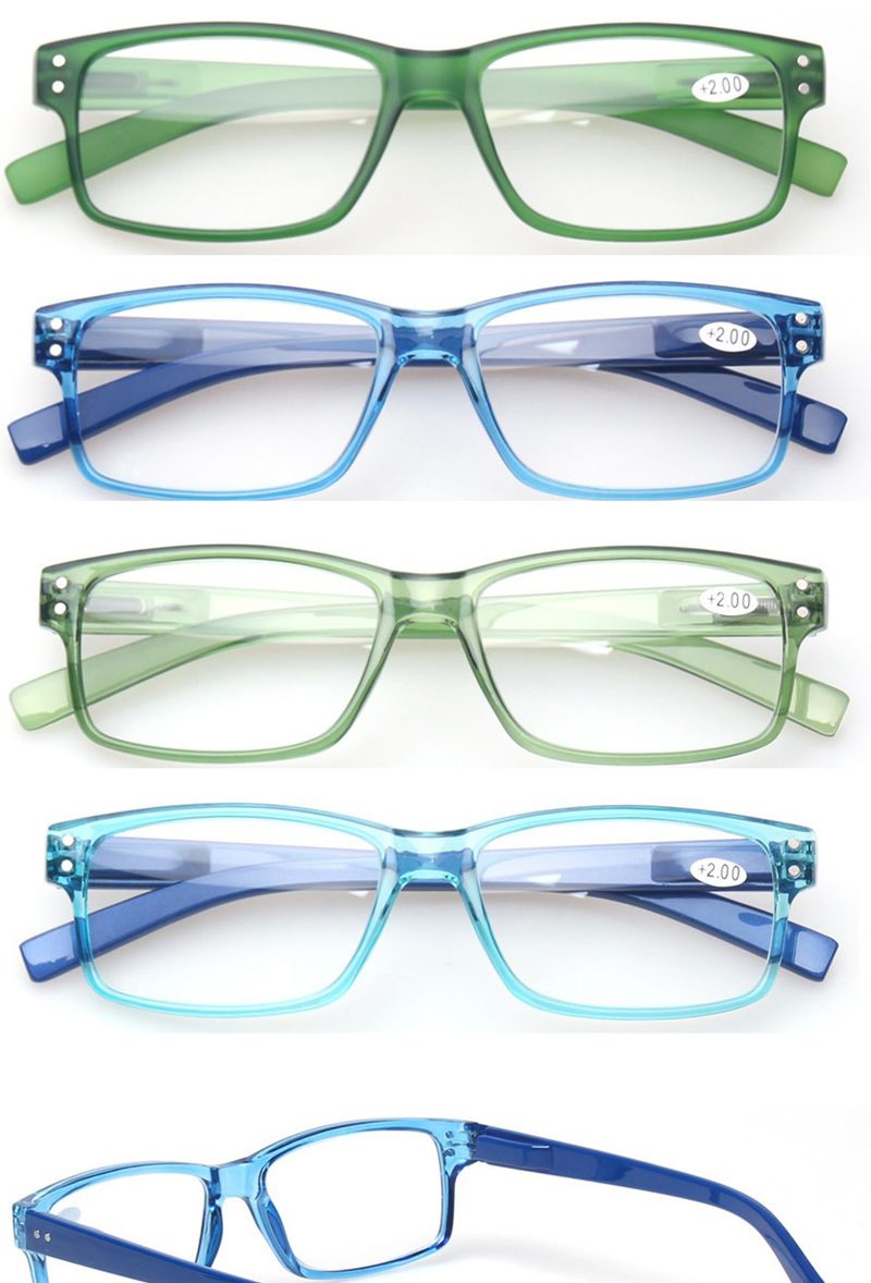 Nuovi arrivi Henotin Reading Gla Clear Optical Lenses Uomo e Donna con montatura rettangolare HD Presbiopia Diottrie Lente d'ingrandimento_voghion.com