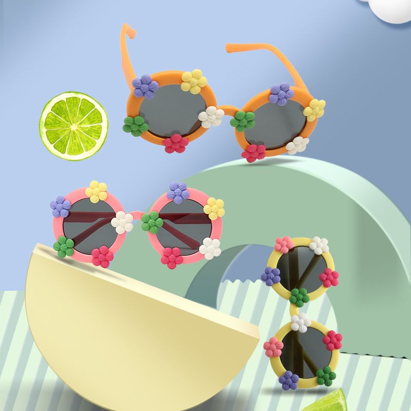 2024 Children's Cute Round Youth Polarizing Mirror Student Sunglasses 8125_voghion.com