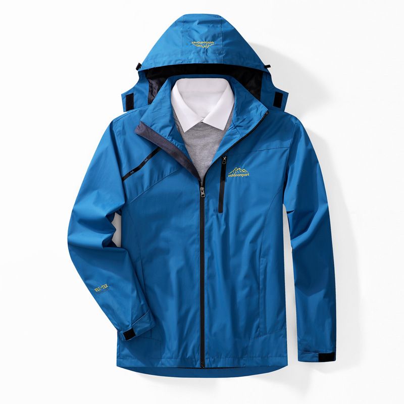 Live Outdoor Single Layer Men Spring Autumn Ski Breathable Wear-resistant Couple Hiking Jacket Women Thin Coat_voghion.com
