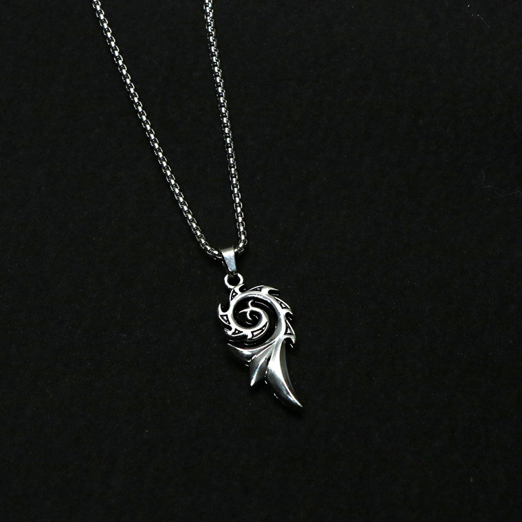Collana Hip Hop Maglione Catena Coltello Arma Ciondolo scheletro Punk Street Bounce Accessori Merci_voghion.com