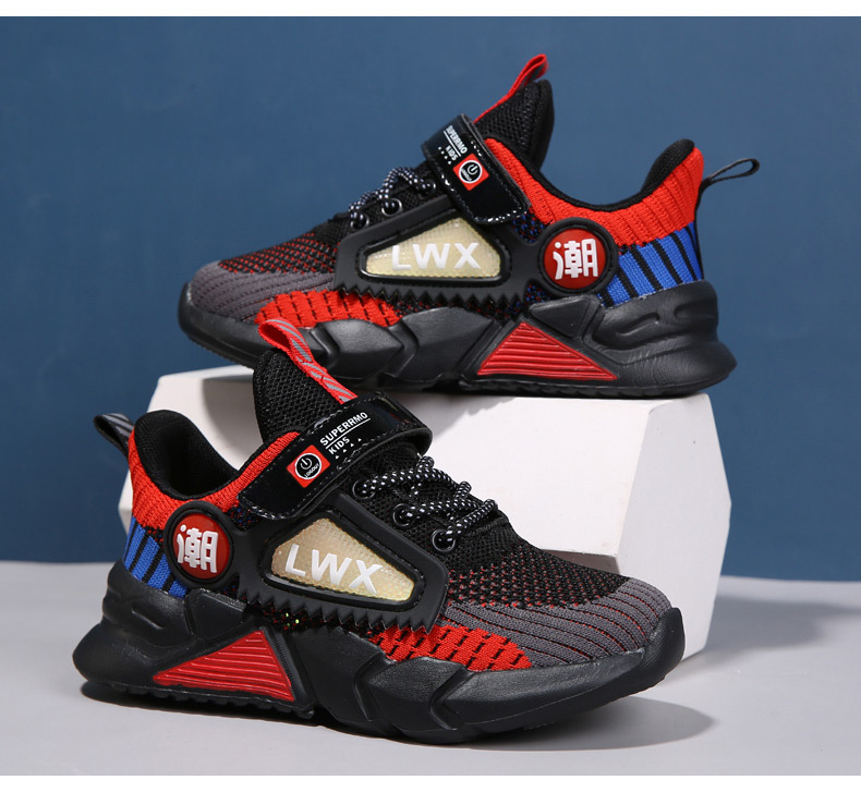 Mutter & Kinder Jungen schuhe Sommer kinder einzigen mesh hohl casual sport schuhe fliegen woven mesh atmungsaktive laufschuhe_voghion.com