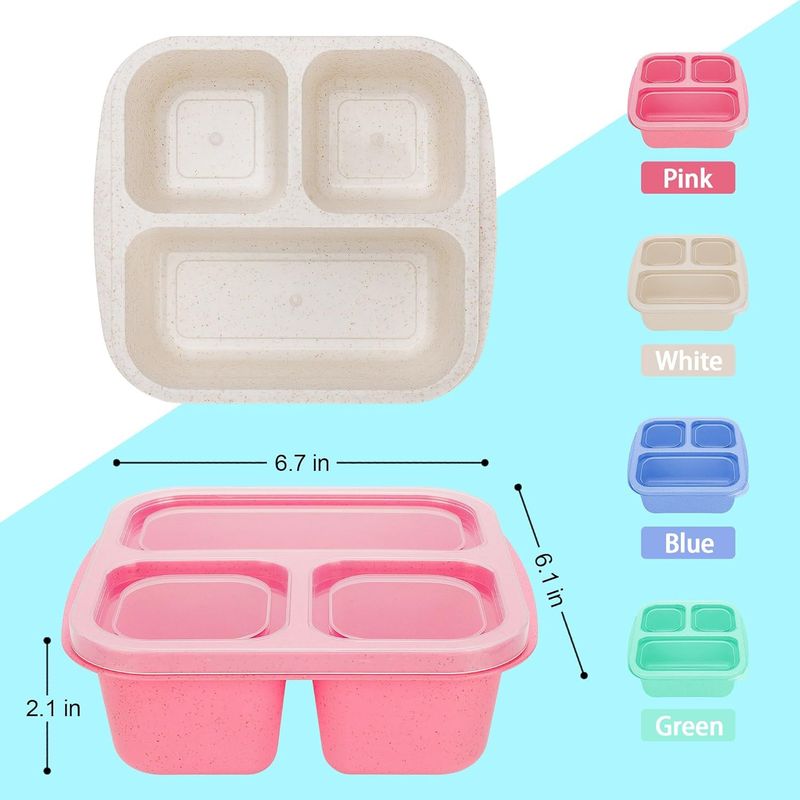 Bento Box per bambini - Contenitore per il pranzo a 3 scomparti_voghion.com