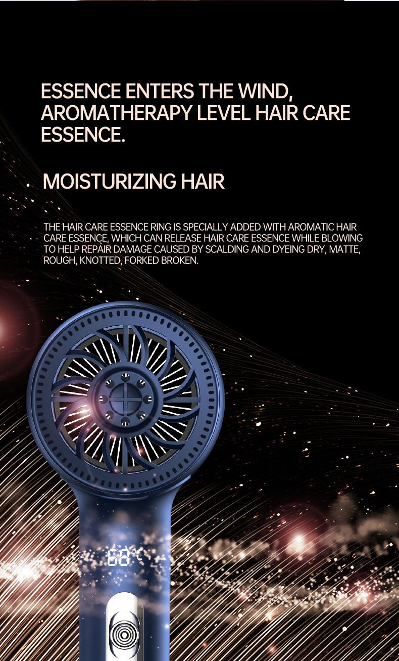 Intelligent display high-speed electric hair dryer high-power negative ion hair conditioner_voghion.com