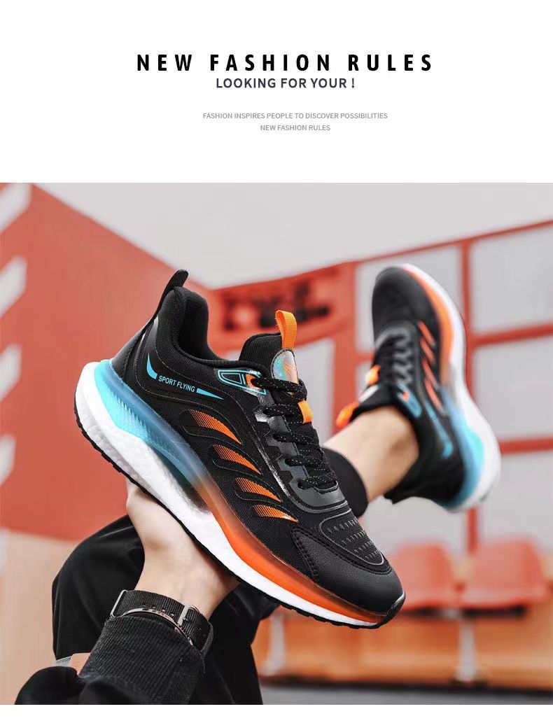 Laufende, ultraleichte, stoßdämpfende, weiche Sohle für Herren, lässige Sport-Popcorn-Sohlen, atmungsaktive Laufschuhe, trendig_voghion.com