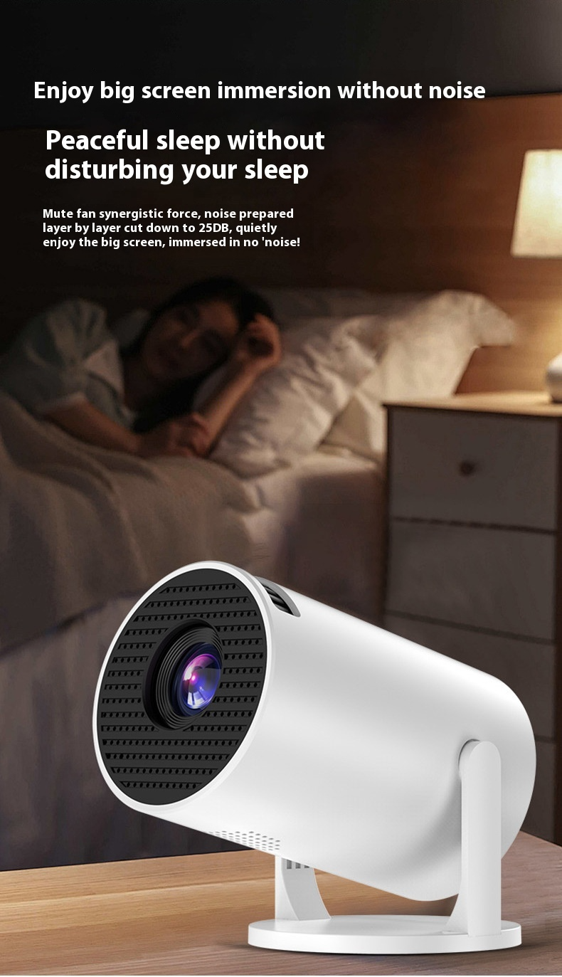 Y200 Mini Projector - 240 ° Rotating PTZ | Four Corner Trapezoidal Correction Wireless Screen Projection High Definition Outdoor Camping Home Theater_voghion.com