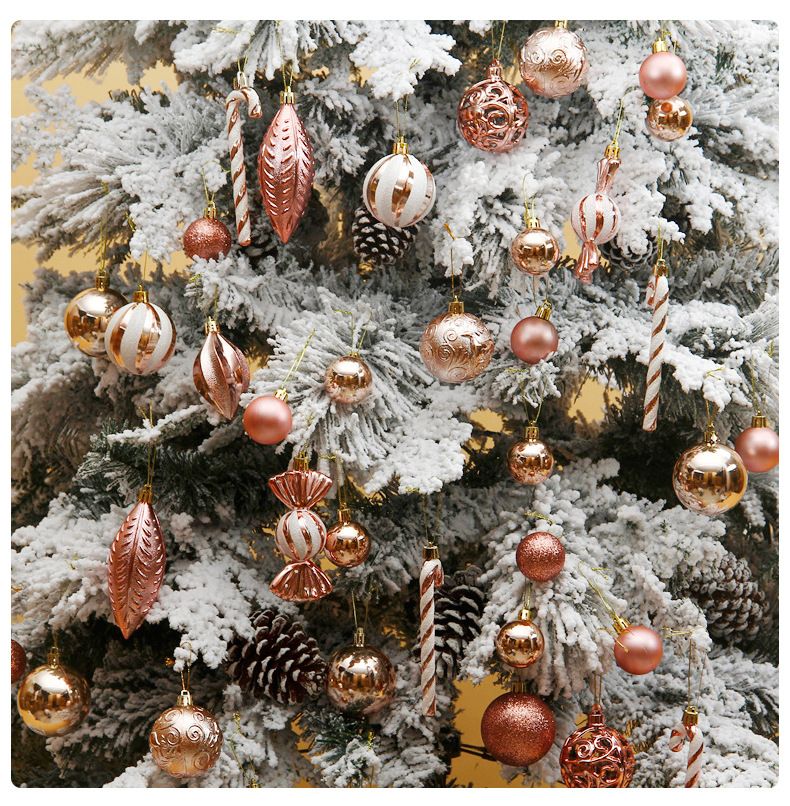 Pallina di Natale stampella caramella frutta appuntita dipinta set albero di Natale ciondolo accessori Natale Capodanno decorazioni_voghion.com