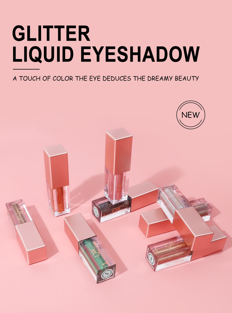 Skønhed Sundhed Qic Qi Ni Color Otte Farver Sparkling Eye Shadow Flydende Diamond Flash Eye Silkworm Bright Pearl Flydende Øjenskygge_voghion.com