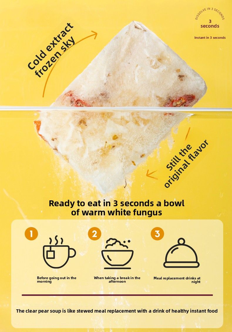 COSTA Small Pear Soup Osmanthus Rose Jasmine Freeze Dried Instant Tea Blocks For Health Brewing Cold Brew_voghion.com