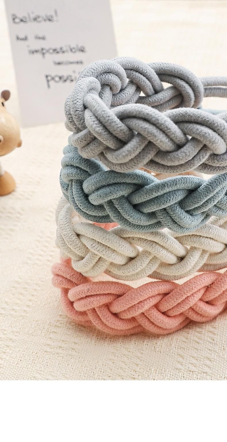 New Simple Style Natural Wood Braided Cotton Rope Curtain Tiebacks Drilling No Installation Buckle Magnetic Attachment_voghion.com