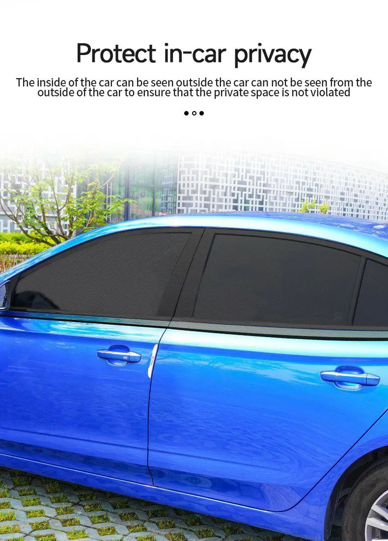 Bafang hatchback automobilska mreža za sunce, zaštitna mreža protiv komaraca za automobil, zaštitna mreža za prozore, zaštitna mreža za privatnost_voghion.com