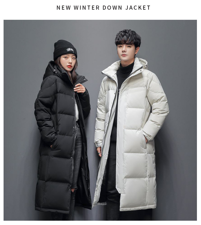 Unisex Thickened Jacket Winter Warm Knee High Warm Jacket Coat Jacket_voghion.com
