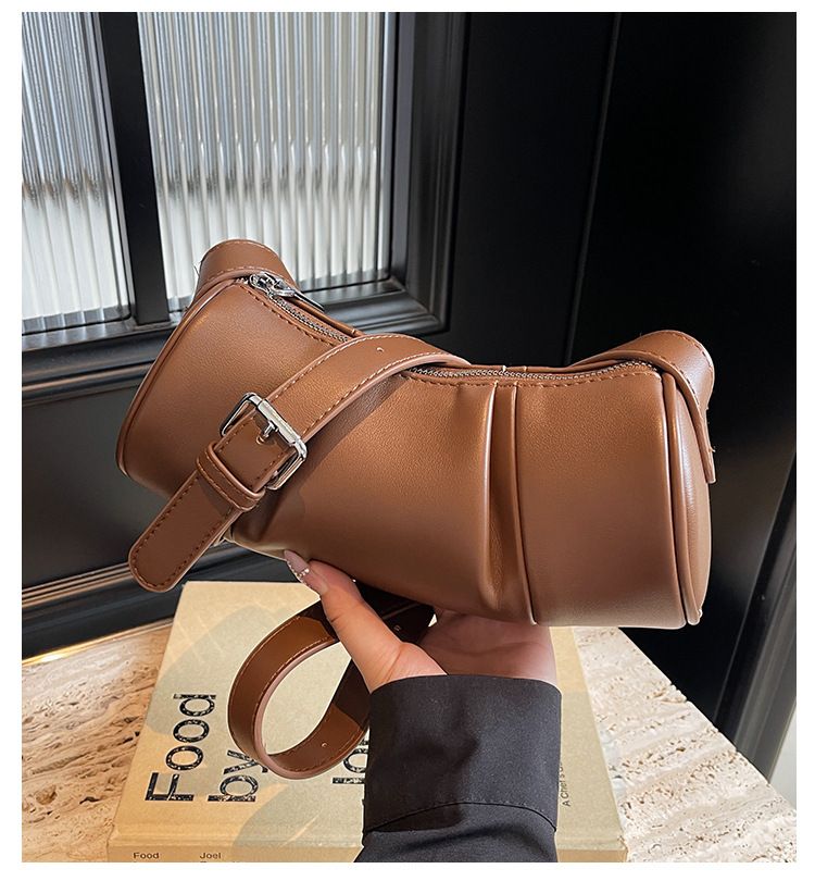 Nei Summer Damen 2024 Villsäiteg Liicht Einfach Këssen Textur Single Shoulder Crossbody Gefaltete Cyder Tasch_voghion.com