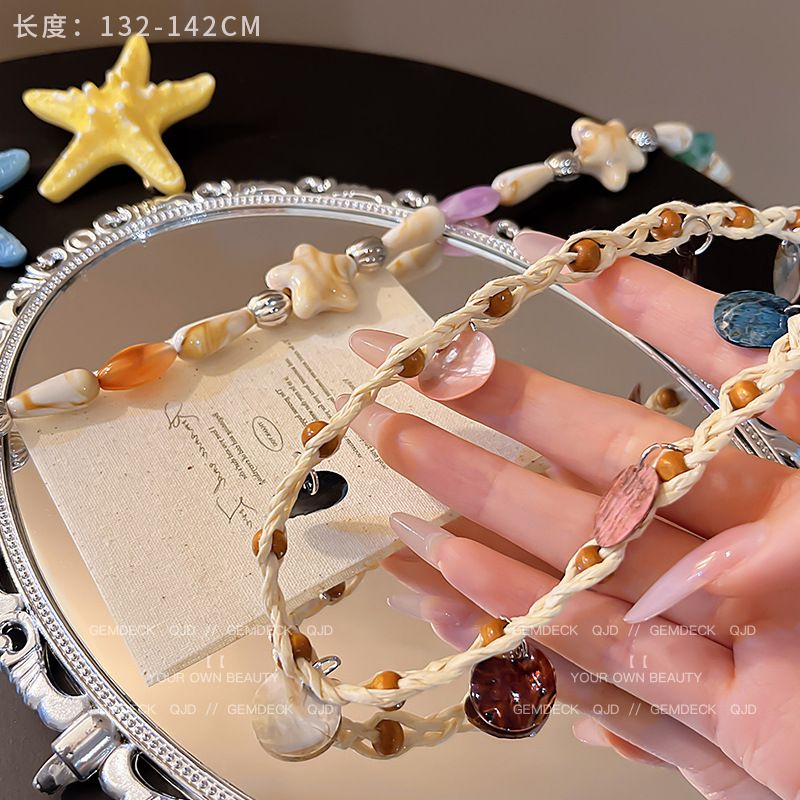 Bohemian Bunte Handgewebte Kette Für Frauen Ethnischen Stil Gürtel 2025 Neue High-end-Kleid Taille Seil_voghion.com