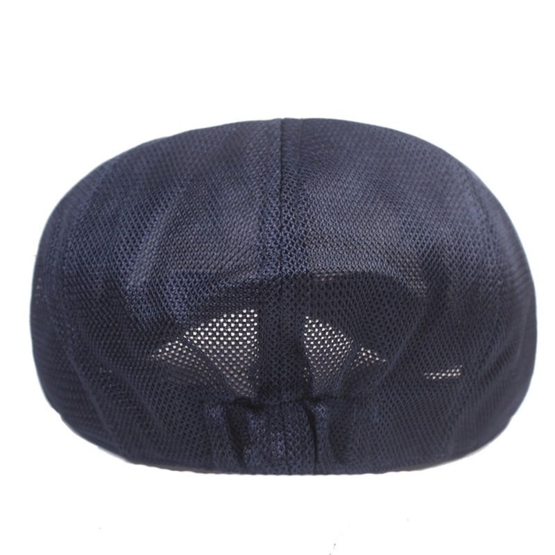 Nuovi arrivi estate maglia newsboy traspirante casual all'aperto retrò basco cappelli cappello ottagonale moda solido piatto berretti_voghion.com