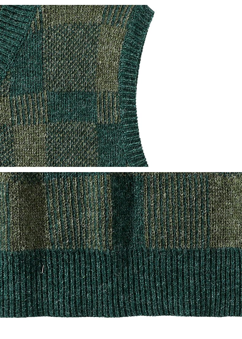 Herrenbekleidung Pullover Strickpullover lockere Oberbekleidung Westen Winter V-Ausschnitt Weste Pullover_voghion.com