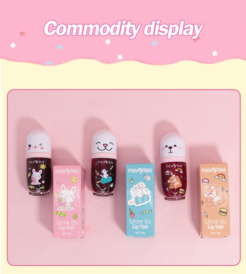 Brilho labial Penifen Batom aquarela Streamer à prova d'água Blush líquido hidratante à prova d'água Espelho à prova d'água Vidro Esmalte labial líquido_voghion.com