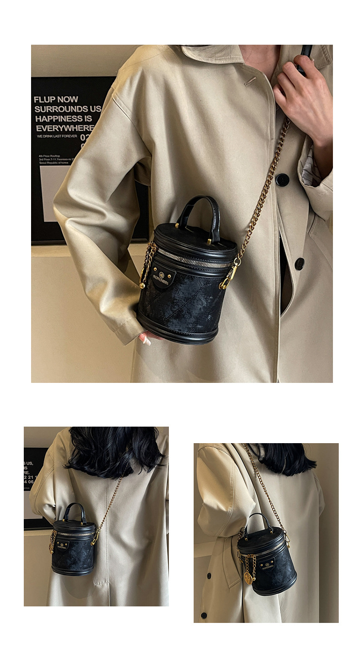 2024 m. Naujas Retro Bucket Krepšys, Universali grandinėlė, Madingas rankinis pečių krepšys, Didelės talpos madingas Crossbody Bag, madingas_voghion.com