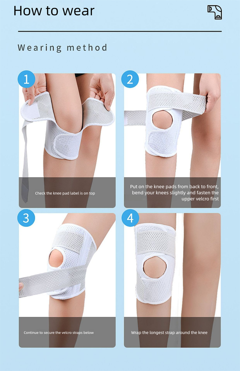 Meniscus Sports Thin Basketball Cycling Running Jump Rope Joint Adjustment Patella Injury Cross-Border Knee Pads_voghion.com