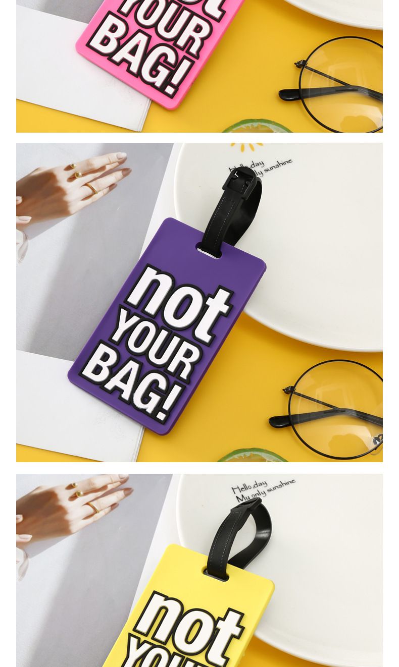 Luggage & Travel Bags nové anglické písmeno pvc měkké lepidlo visačka na zavazadla módní silikonová visačka na batoh taška závěsná visačka_voghion.com