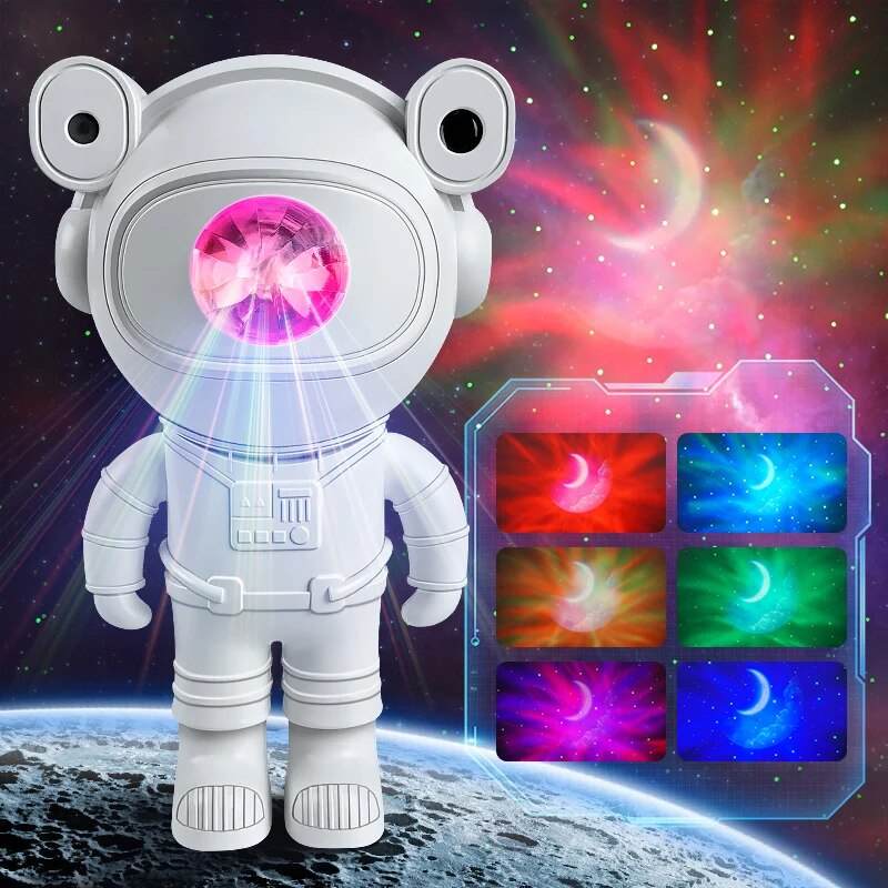 DIY RYYD Sterrenprojector Nachtlampje met Afstandsbediening 360° Verstelbaar Ontwerp Astronaut Nebula Galaxy Verlichting voor Kinderkamer_voghion.com