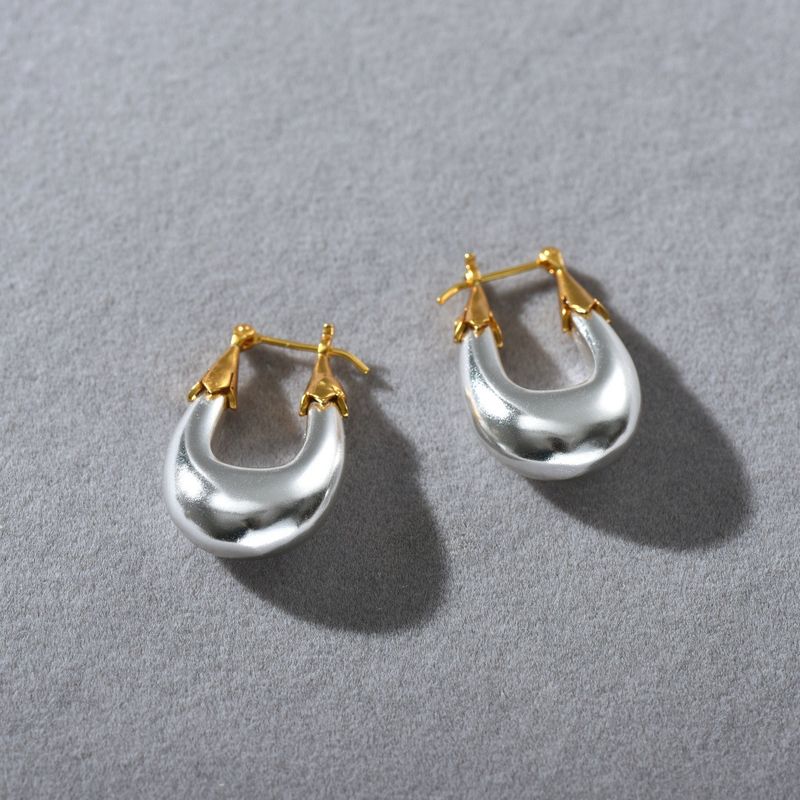 Women's Jewelry U-Shaped Ear Clips - Geometric Minimalist Fashion Earrings In Gold Tone, Lightweight & Comfortable For Daily Wear_voghion.com