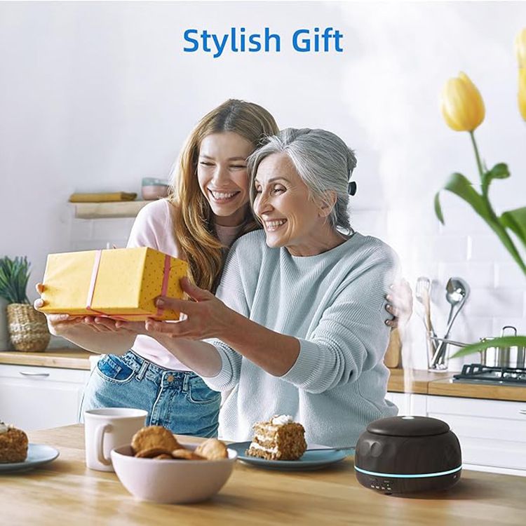 Aroma-Diffusor, neuer Diffusor für ätherische Öle, USB-Lade-Aromatherapie-Maschine, 300 ml, tragbarer kleiner Luftbefeuchter, Holzmaserung-Aromatherapie-Maschine_voghion.com