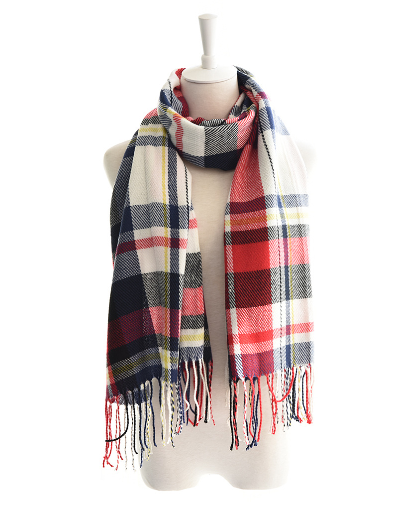 Sciarpe da donna nuova moda femminile calda sciarpa scozzese con nappe a forma di coperta, splendido scialle_voghion.com