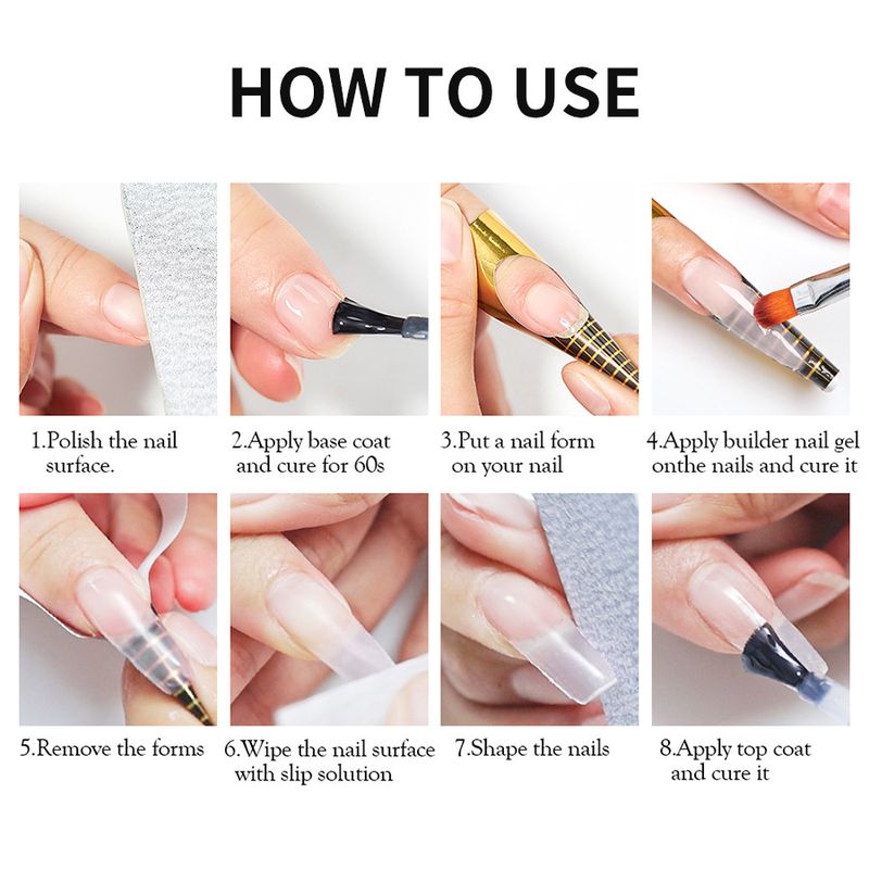 Cola para unhas, cola de cristal para extensão de unhas, cola para fototerapia, cola UV para unhas rápidas, papel para unhas grátis, extensão rápida para salão de beleza dedicado_voghion.com