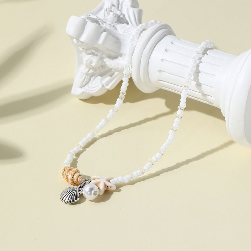 Hot Selling Bohemian Style Starfish Shell Conch Seed Bead Summer Beach Vacation Bracelet_voghion.com