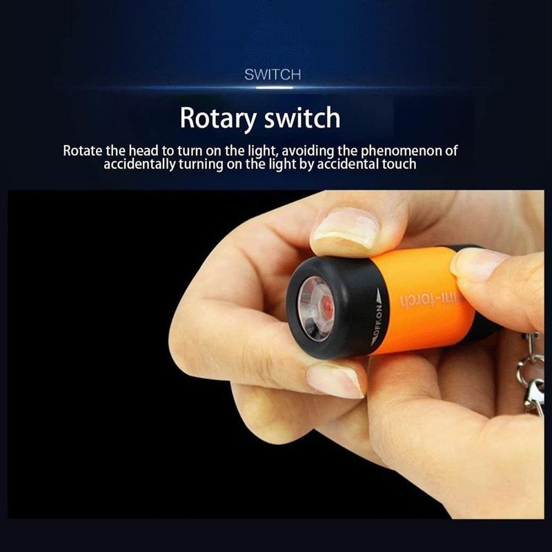 1 kpl mini-avaimenperä taskulamppu USB-ladattava LED-valo taskulamppu vedenpitävä avaimenperävalo_voghion.com