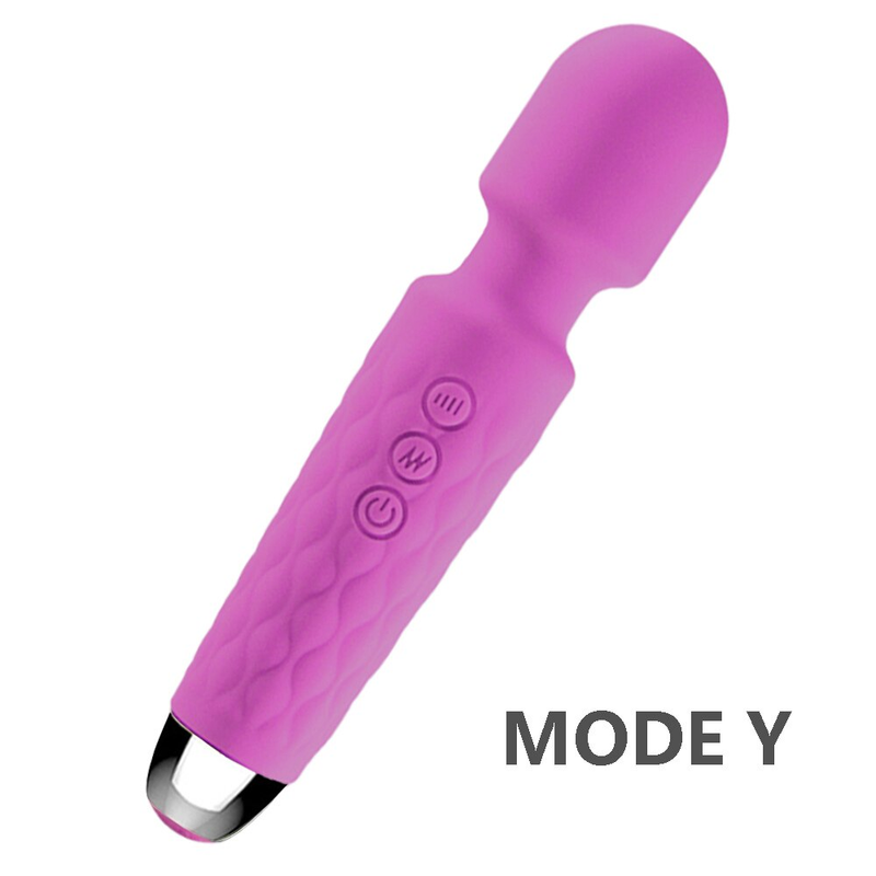 20 Modi Starke Vibration Verbesserter Mini-Vibrator USB-Aufladung Handkörpermassagegerät Klitoris G-Punkt-Vibratoren_voghion.com