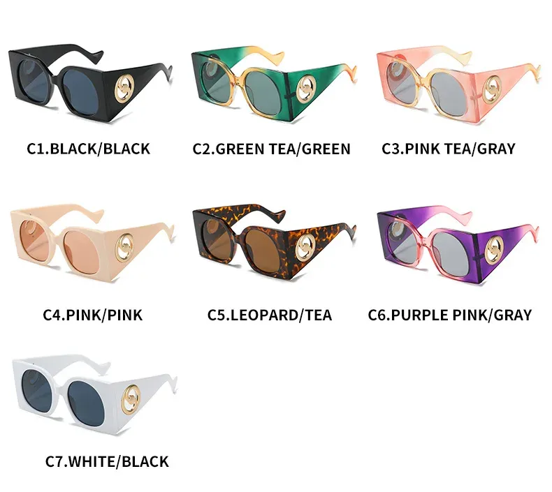 Moud Faarweg Quadrat Sonnebrëller Fraen Männer Zweefaarweg Frame Rees Sonnebrëller Frae Schieter UV400 Männer Gafas Oculos Mark_voghion.com