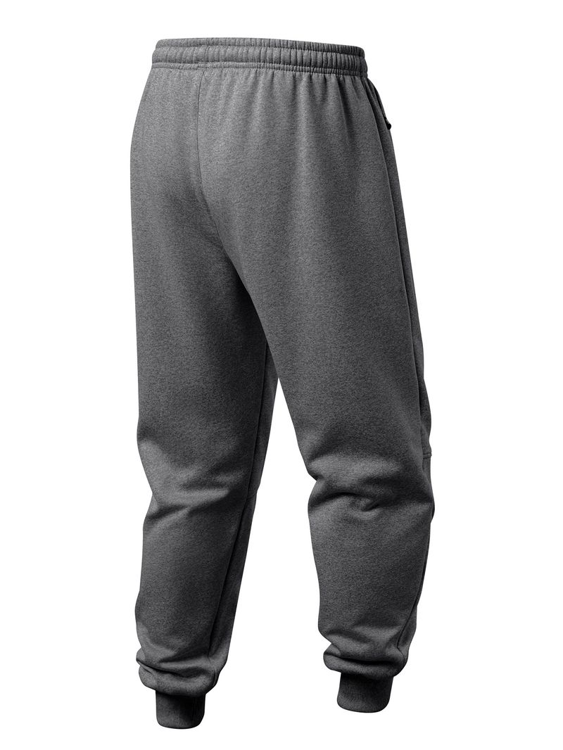 Men's Fleece-Lined Jogger Pants Winter Warm Loose Fit Elastic Waist Casual Sweatpants For Men_voghion.com