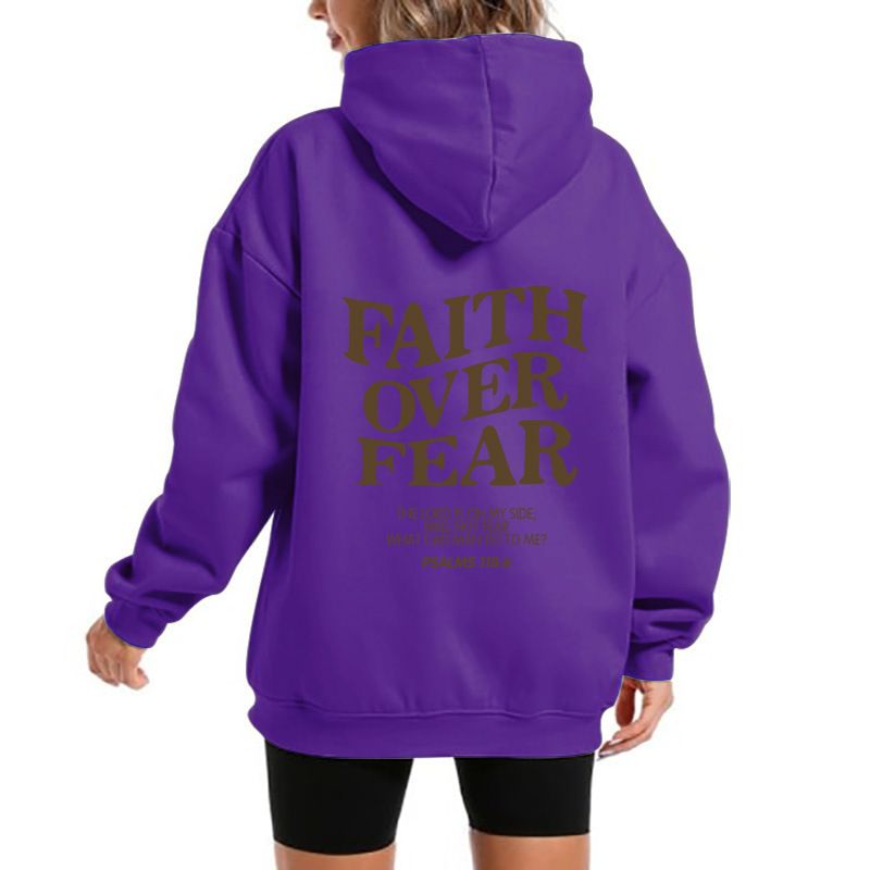 Unisex Fleece-Lined Hoodie With Kangaroo Pocket – Oversized Pullover Sweatshirt With Bold Letter Print For Streetwear & Casual Comfort_voghion.com