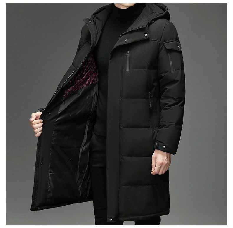"Men's Long Winter Coat – 650FP Duck Down Parka With Waterproof Shell, Multi-Pocket Design For Extreme Cold Weather (-20°C)"_voghion.com