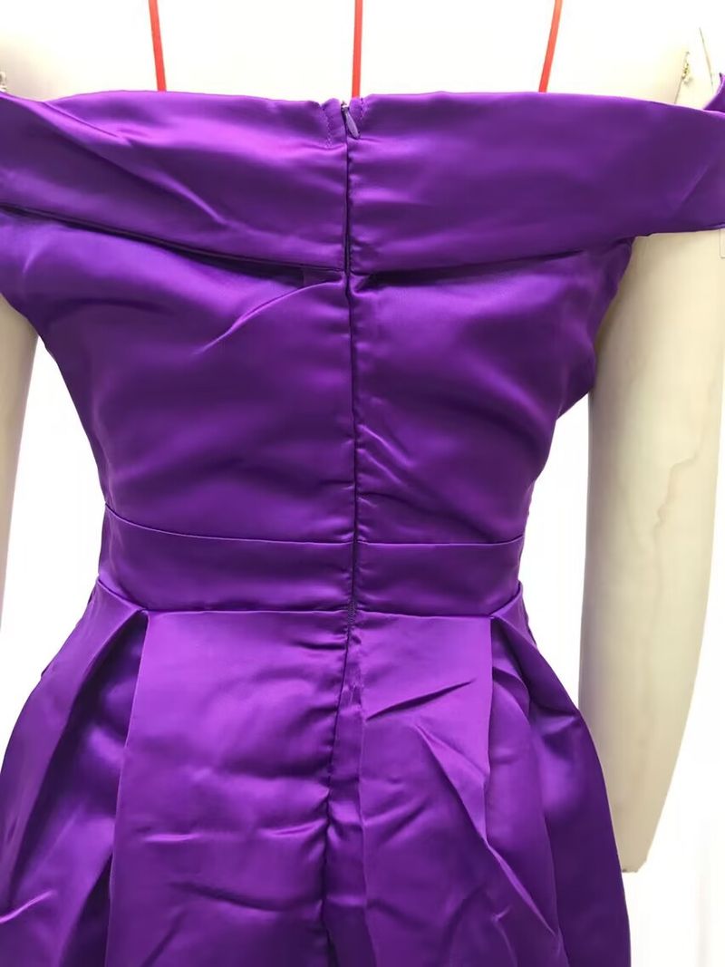 Women's deep V-neck ebay satin multi-color dress_voghion.com