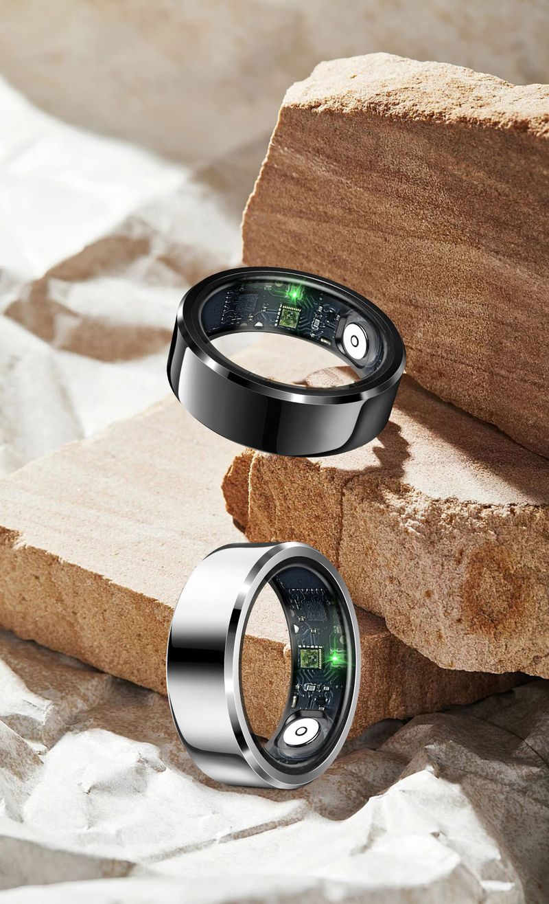 R6 Smart Health Ring - Heart Rate, Blood Oxygen & Temperature Monitor With Sleep Tracking Multi-Sport Modes & Camera Control_voghion.com