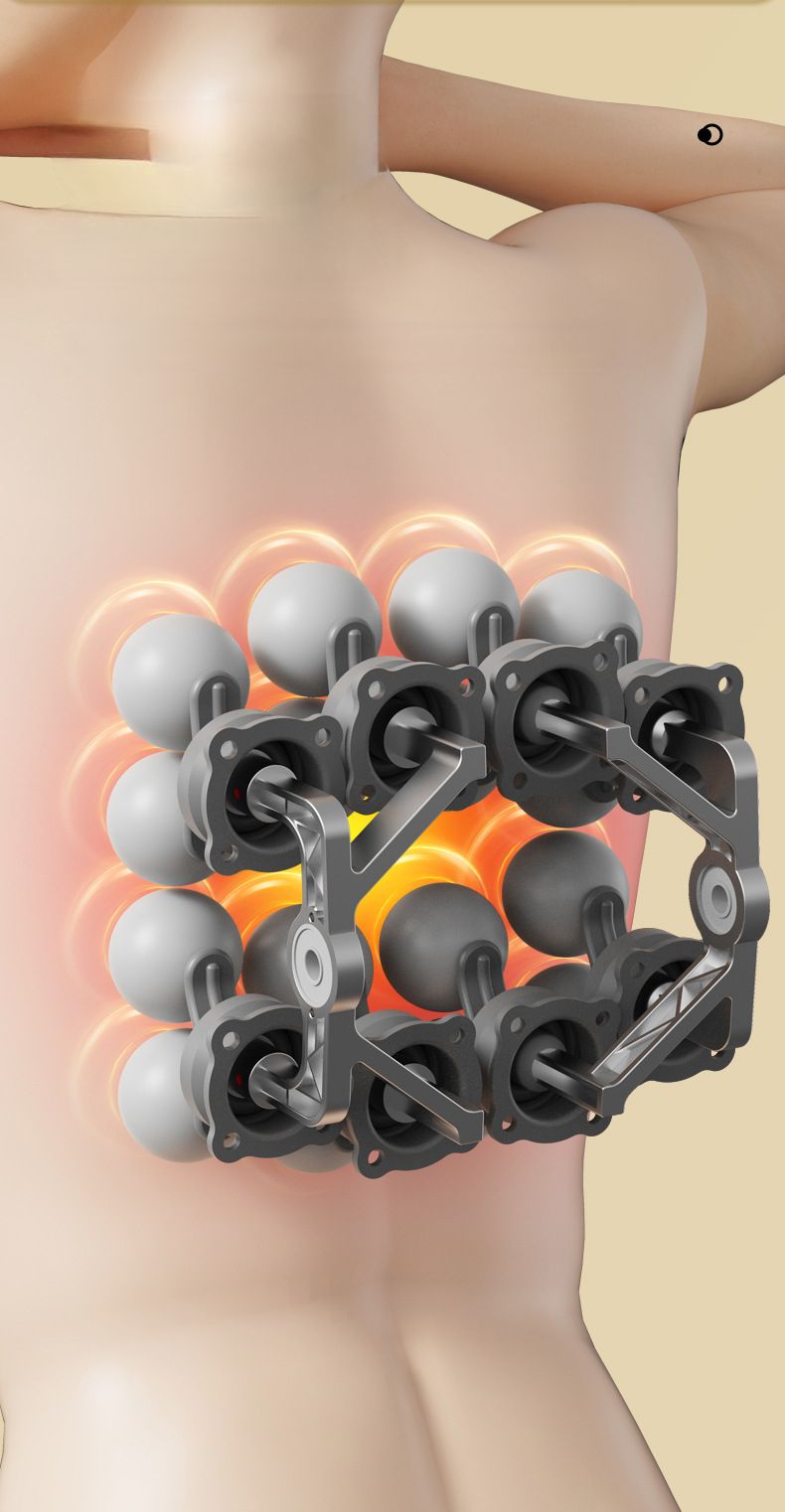 Massaggiatore per il rilassamento muscolare a impatto profondo con vibrazione multi-testa e pistola per fascia di livello professionale a sedici testine_voghion.com