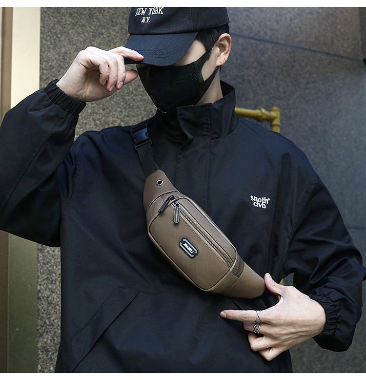 Nuova borsa da cintura per esercizi Borsa a tracolla da uomo casual alla moda per donna Borsa a tracolla da uomo di grande capacità resistente all'acqua e all'usura_voghion.com
