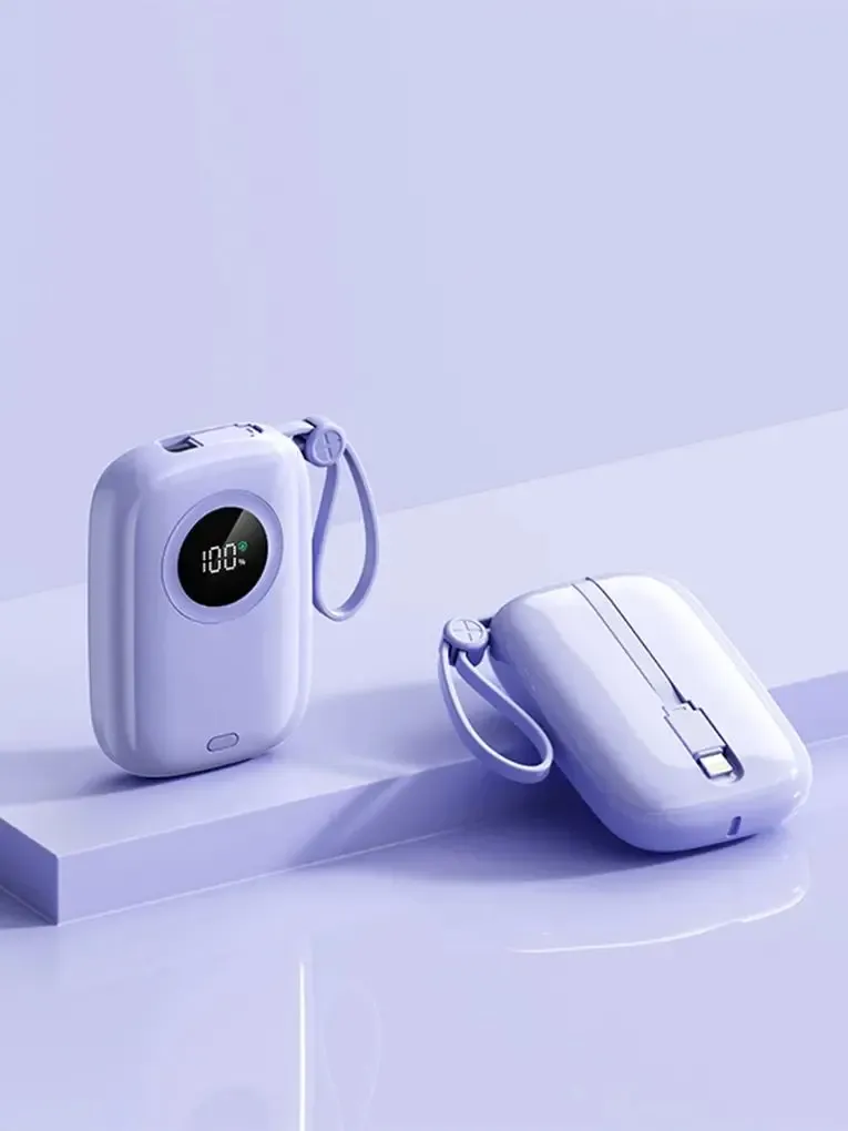 10000 MAh Power Bank 22,5 W Schnelle Lade Für IPhone Xiaomi 15 Tragbare Externe Ladegerät Mit USB Typ-C Kabel powerbank_voghion.com