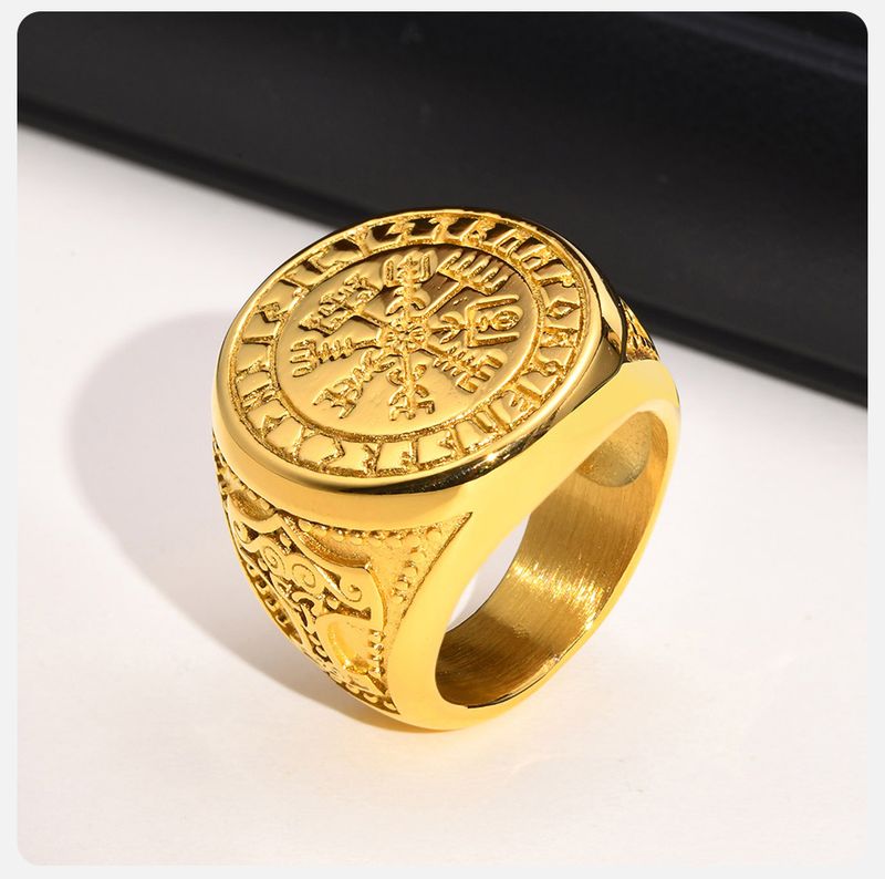 Vnox Cool Punk Norse Viking Thor Mjolnir Hammer Anelli per Uomo, Solido Acciaio Inossidabile Metal Rock Ascia con Sigillo Fasce per Dita_voghion.com