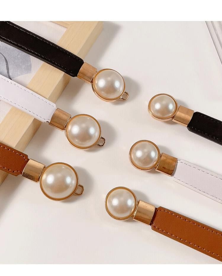 Nuova cintura per donna, sensazione di alta qualità, cintura sottile, decorazione elastica, abito, cappotto, strumento per stringere la vita, cintura sottile di perle_voghion.com