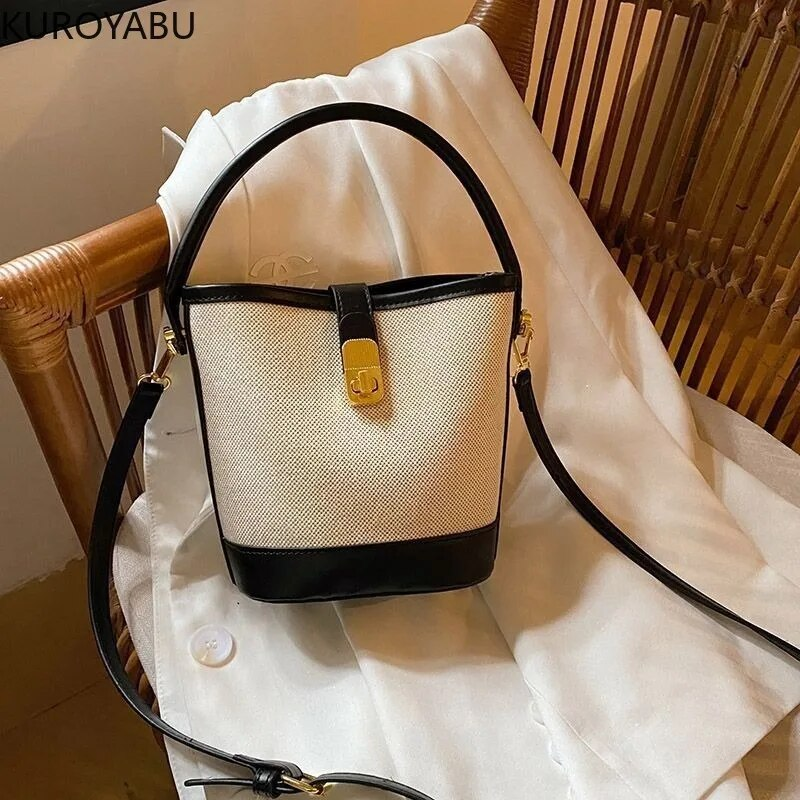 Canvas Crossbody für Damen, Mini-Handtasche mit Henkel, modisch, lässig, Y2k, Damen-Umhängetasche, Einkaufstasche_voghion.com