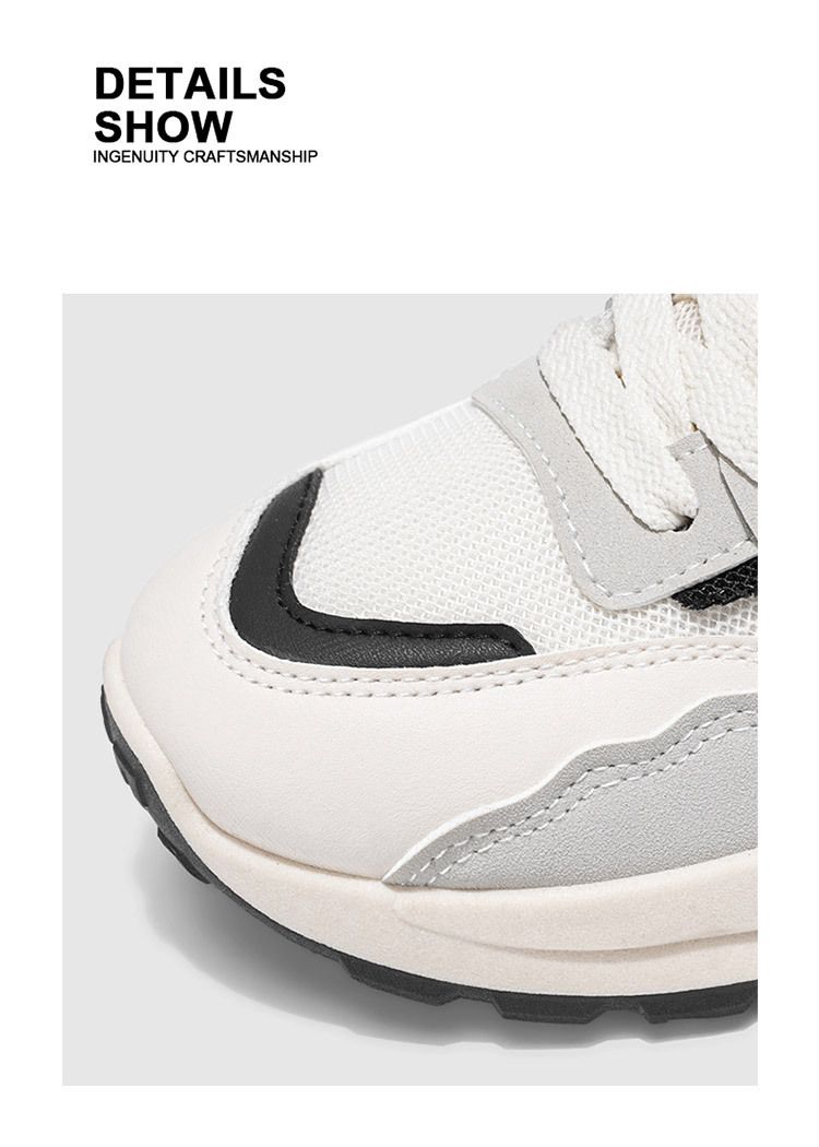 Herbst Neue atmungsaktive Mesh-Sportschuhe für Herren Trendy Vielseitige Laufschuhe Lässige Dad Sneakers mit dicken Sohlen_voghion.com