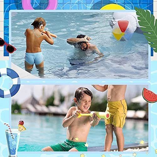 Wasserpistole aus Schaumstoff zum Ziehen und Sprühen – EVA-sichere Wasserpistole für Kinder zum Spielen am Strand, im Pool und im Freien (21,5 cm/33 cm/38 cm)_voghion.com