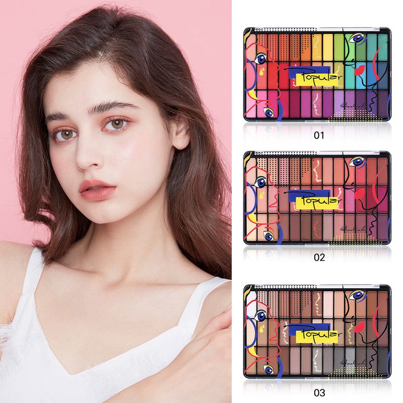 Sombra de ojos de color mate de treinta y nueve placas recomendada, color perla grande, resistente al agua, para fiesta de estudiantes, maquillaje asequible_voghion.com